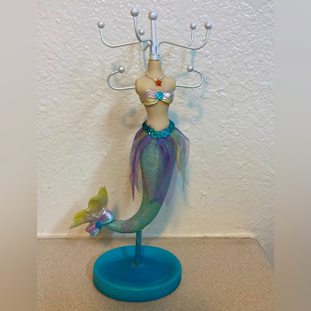 Mermaid jewelry stand